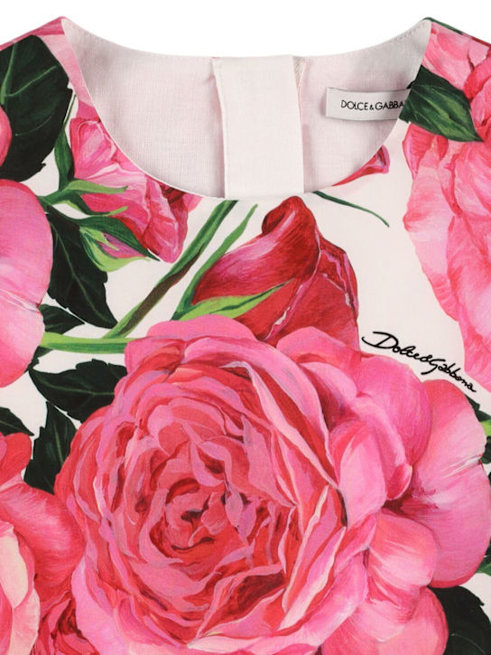 Dolce&Gabbana: コットンポプリンワンピース - kids-girls_1 | Luisa Via Roma