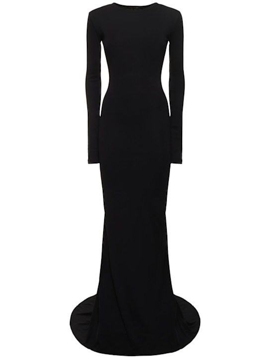 Ann Demeulemeester: Jesse cotton jersey long dress - women_0 | Luisa Via Roma