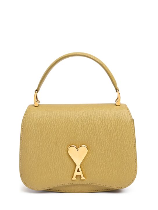 AMI Paris: Paris Paris leather top handle bag - women_0 | Luisa Via Roma
