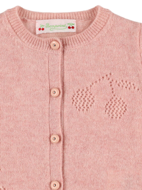 Bonpoint: カシミアニットカーディガン - kids-girls_1 | Luisa Via Roma