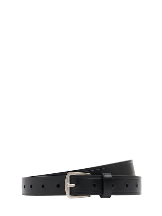 Ann Demeulemeester: 2,5cm breiter Ledergürtel „Willow“ - Schwarz - men_0 | Luisa Via Roma