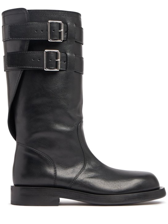 Ann Demeulemeester: 30mm hohe Stiefel aus weichem Leder „Milan“ - women_0 | Luisa Via Roma