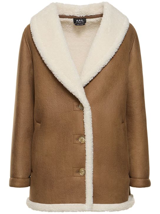 Vanessa faux shearling coat - Thumbnail 1