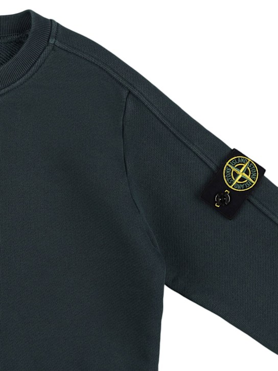 Stone Island Junior: オーガニックコットンスウェットシャツ - kids-girls_1 | Luisa Via Roma