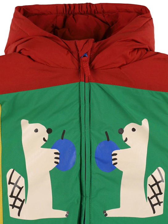 Bobo Choses: リサイクル素材フーデッドパファージャケット - kids-girls_1 | Luisa Via Roma