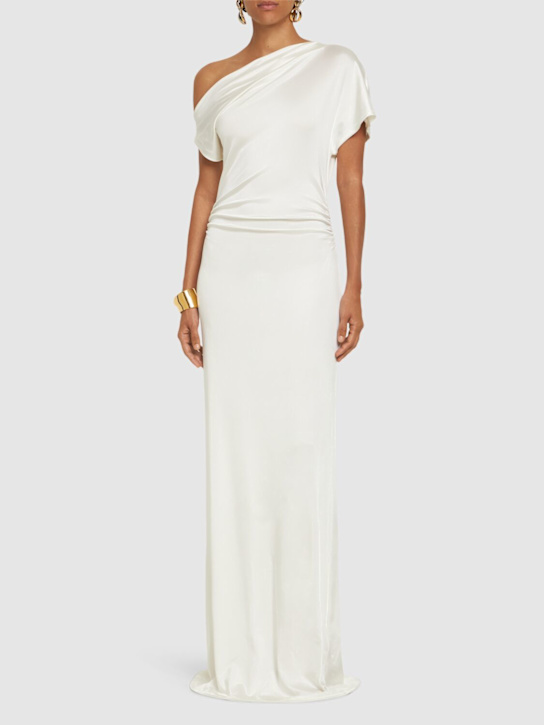 TOVE: Inez viscose blend jersey long dress - women_1 | Luisa Via Roma