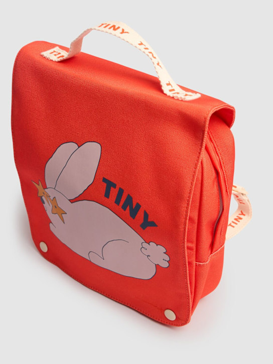 Tiny Cottons: Rabbit print canvas backpack - kids-boys_1 | Luisa Via Roma