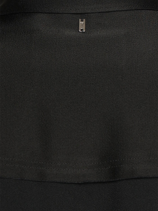 AMI Paris: Sleeveless viscose blend shirt - Black - men_3 | Luisa Via Roma