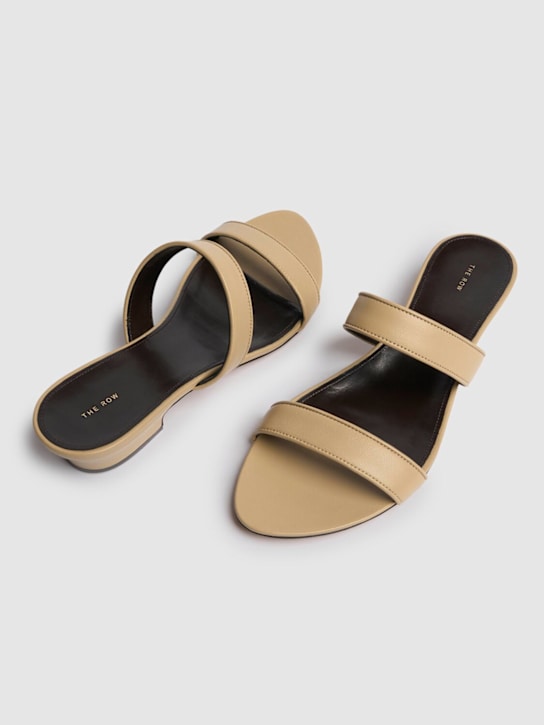 The Row: 25mm Awar strap sandals - Iron Grey - women_5 | Luisa Via Roma