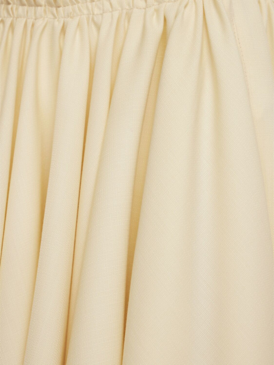 AMI Paris: Wool canvas midi skirt - women_1 | Luisa Via Roma