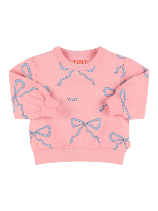 Tiny Cottons: Felpa girocollo Bow in cotone con stampa - kids-girls_0 | Luisa Via Roma