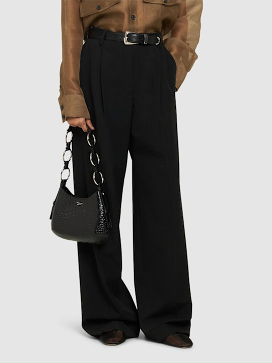 Michael Kors Collection: Mini Bardot hobo shiny croc embossed bag - women_1 | Luisa Via Roma