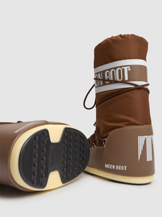 Moon Boot: Tall Icon high nylon moon boots - Brown - men_2 | Luisa Via Roma