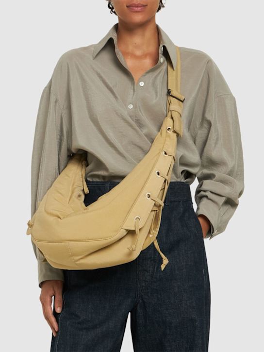 Lemaire: Medium Soft Game nylon shoulder bag - women_1 | Luisa Via Roma