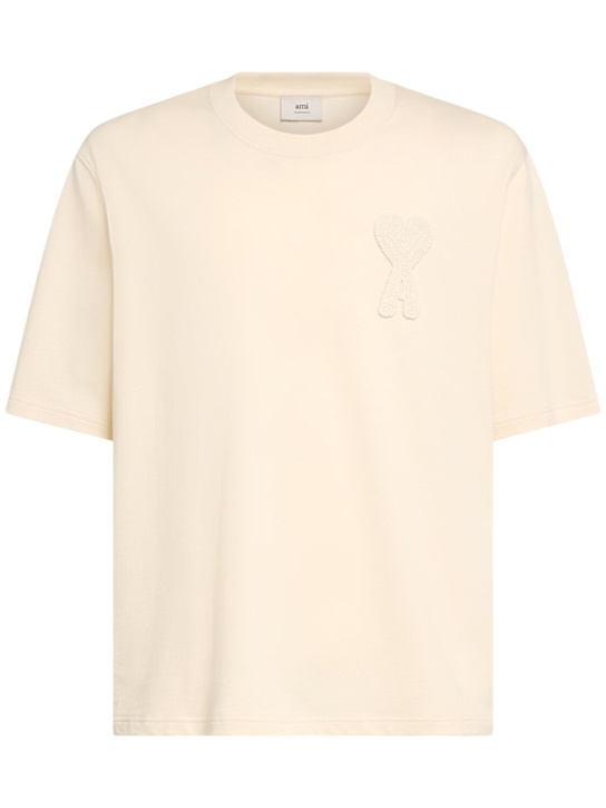 AMI Paris: Cotton t-shirt - men_0 | Luisa Via Roma