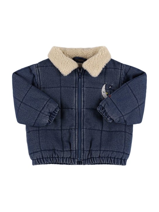 Bobo Choses: コットンブレンド＆人工ファーキルテッドジャケット - kids-girls_0 | Luisa Via Roma