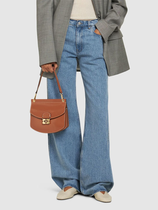 GANNI: Small Apo-G patent leather bag - women_1 | Luisa Via Roma