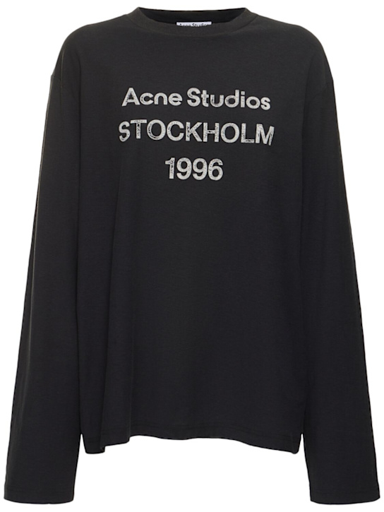 T-shirt edden u 1996 in misto cotone - Acne Studios - Donna | Luisaviaroma