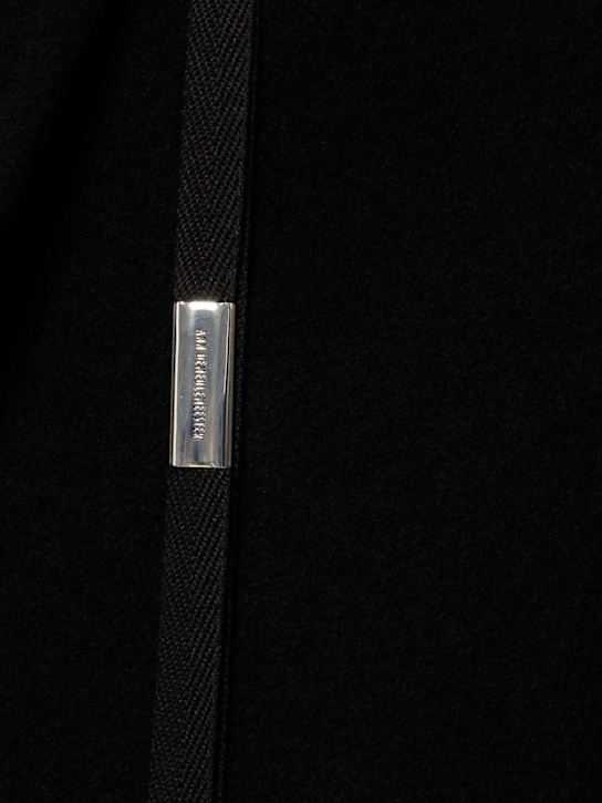 Ann Demeulemeester: Cappotto in panno di lana e cashmere - men_3 | Luisa Via Roma