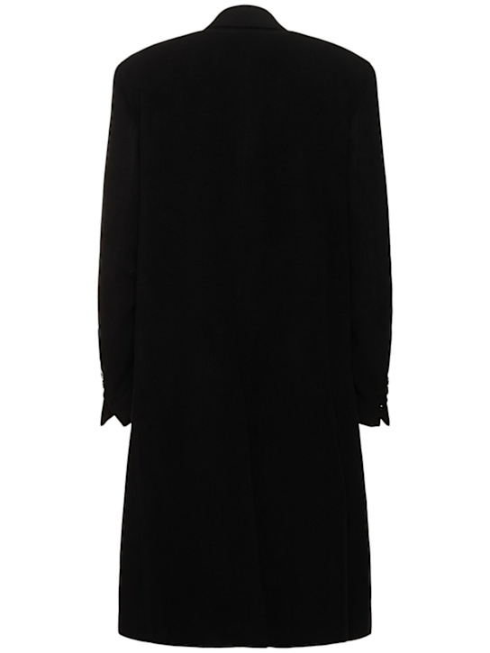 Ann Demeulemeester: Cappotto in panno di lana e cashmere - men_4 | Luisa Via Roma