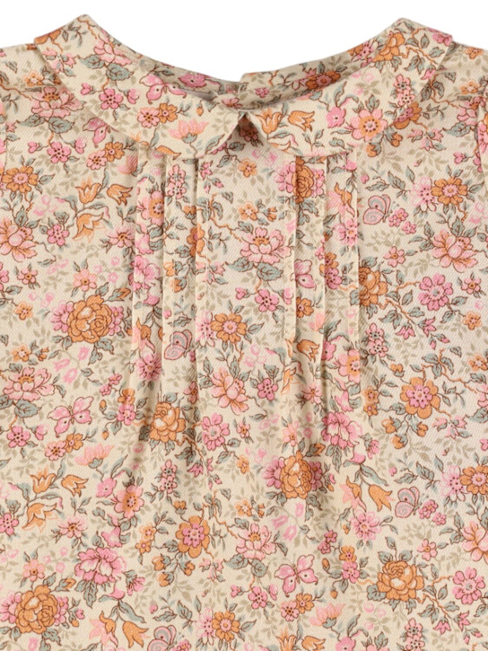 Bonpoint: Printed cotton poplin shirt - Multicolor - kids-girls_1 | Luisa Via Roma