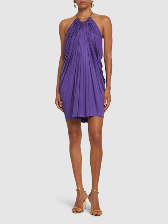 Tom Ford: Viscose jersey mini dress - women_1 | Luisa Via Roma