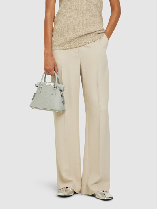 Maison Margiela: Micro 5AC Classique粒面皮革手提包 - women_1 | Luisa Via Roma