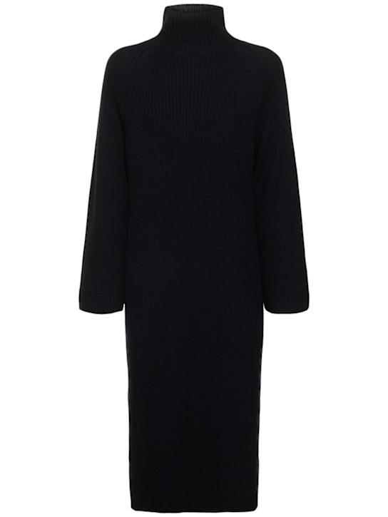 A.P.C.: Prisca wool knit turtleneck midi dress - women_0 | Luisa Via Roma