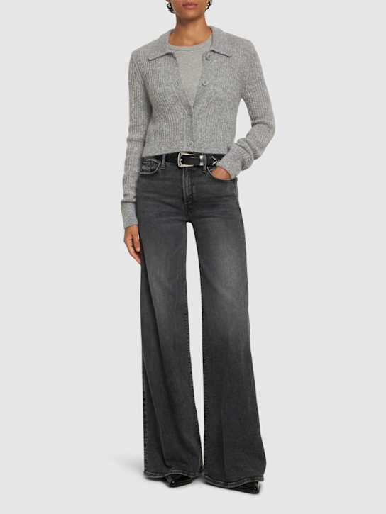 Mother: The Twister Heel denim wide leg jeans - women_1 | Luisa Via Roma