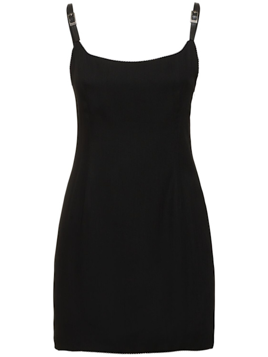 Acne Studios: Dalvera wool blend mini dress - women_0 | Luisa Via Roma