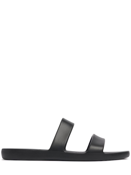 The Row: Rubber sandals - Black - women_0 | Luisa Via Roma
