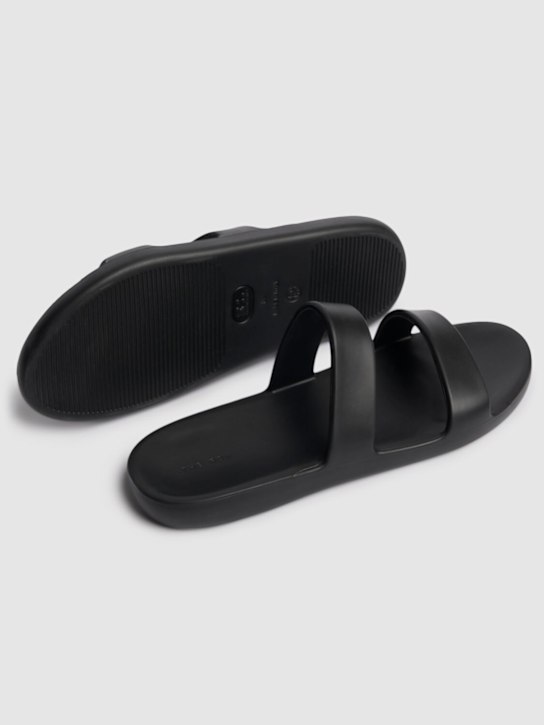 The Row: Rubber sandals - Black - women_2 | Luisa Via Roma