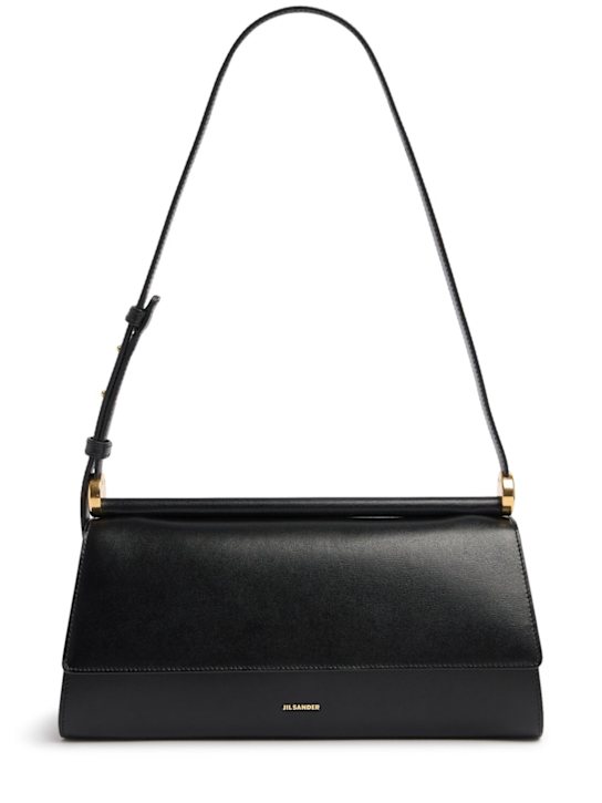 Jil Sander: E/W Ghost leather shoulder bag - women_0 | Luisa Via Roma