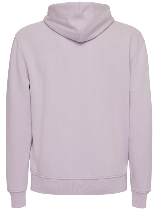 AMI Paris: ADC cotton hoodie - Lilac - men_4 | Luisa Via Roma