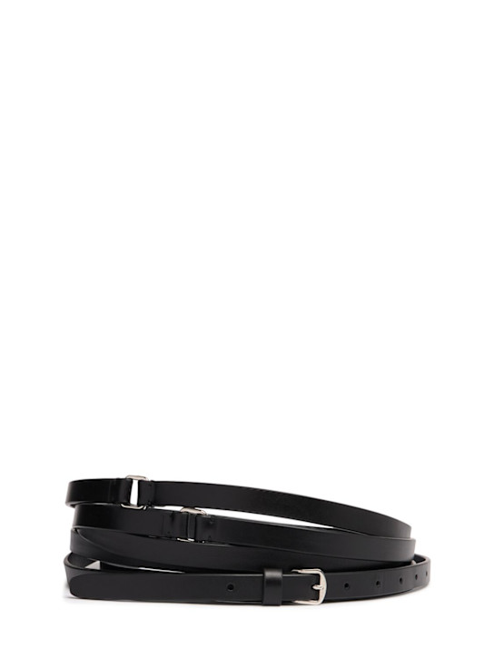 Ann Demeulemeester: 1.5cm Kepa triple wrap belt - men_0 | Luisa Via Roma