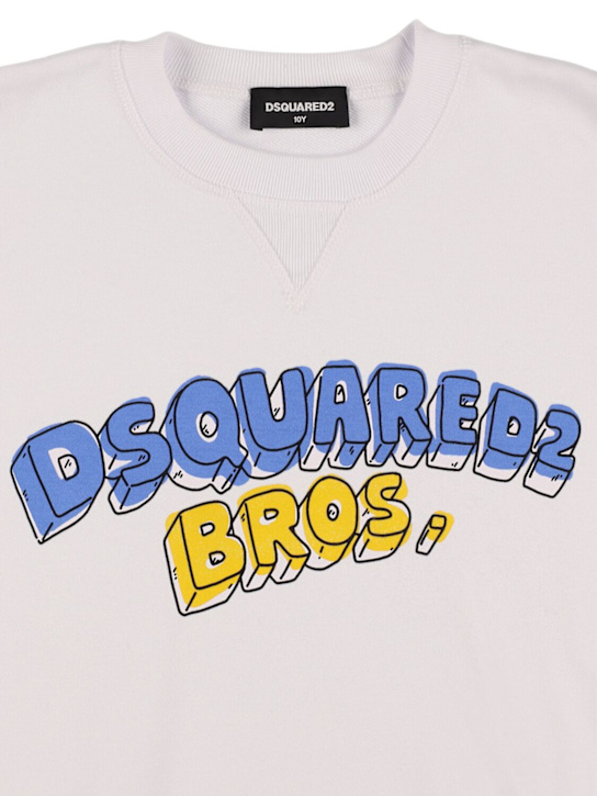 Dsquared2: コットンスウェットシャツ - kids-boys_1 | Luisa Via Roma