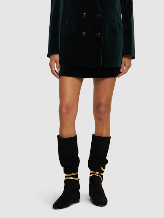 René Caovilla: 20mm Juniper suede tall boots - women_1 | Luisa Via Roma