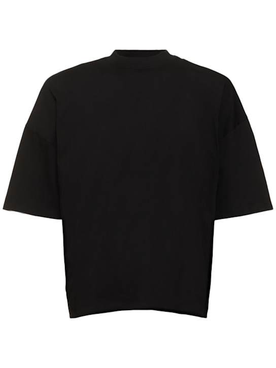 The Row: Dustin cotton jersey t-shirt - Black - men_0 | Luisa Via Roma