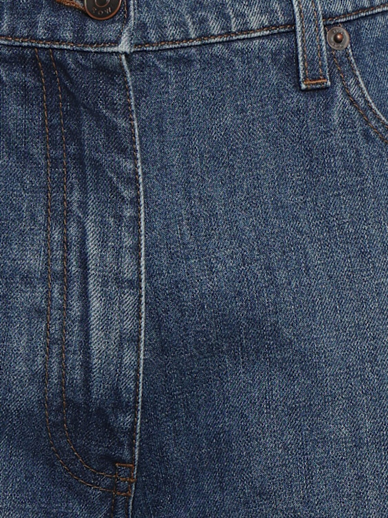 The Row: Eglitta wide cotton denim jeans - Washed Blue - women_4 | Luisa Via Roma