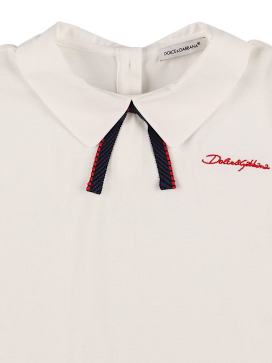 Dolce&Gabbana: コットンジャージーTシャツ - ホワイト - kids-girls_1 | Luisa Via Roma