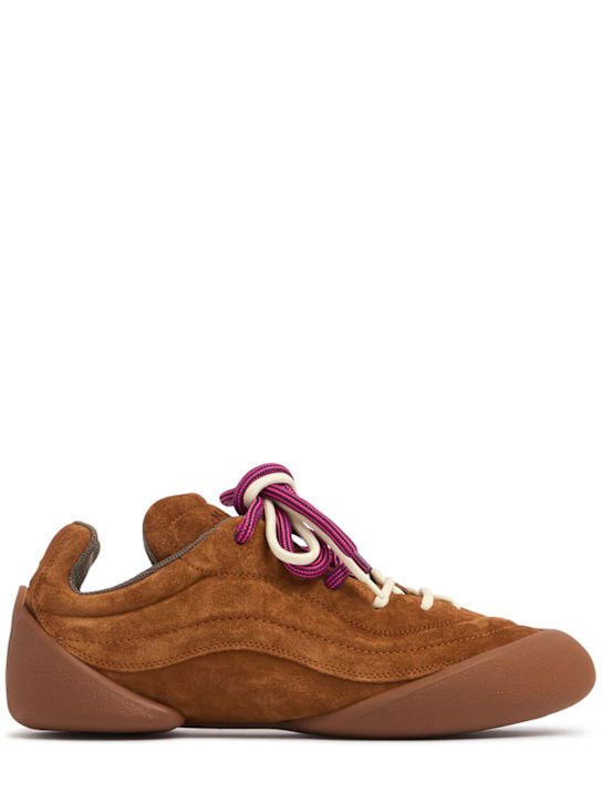 McQueen: Sneakers Flexion in pelle - Farro - men_0 | Luisa Via Roma