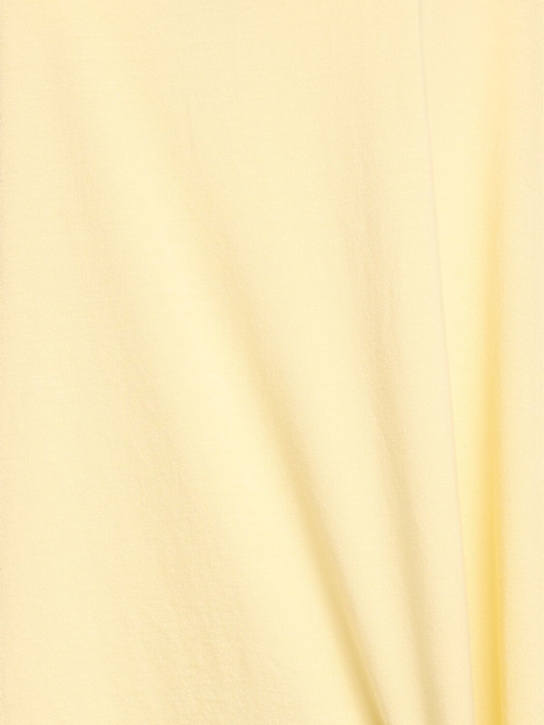 The Row: Nadina cotton jersey t-shirt - Light Yellow - women_4 | Luisa Via Roma