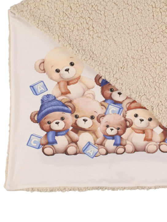 Monnalisa: Printed cotton interlock blanket - kids-boys_1 | Luisa Via Roma