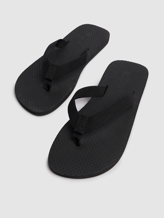 The Row: Dune classic canvas flip flops - men_1 | Luisa Via Roma