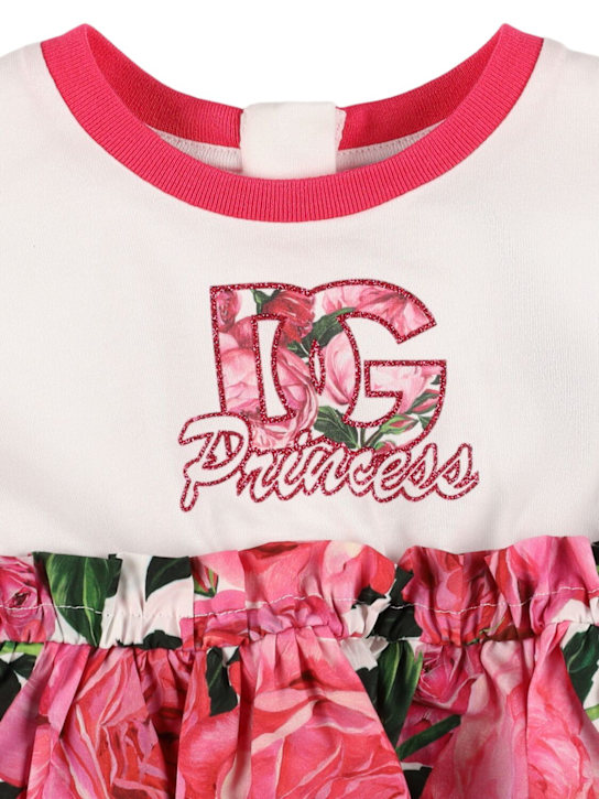 Dolce&Gabbana: コットンワンピース＆おむつカバー - kids-girls_1 | Luisa Via Roma