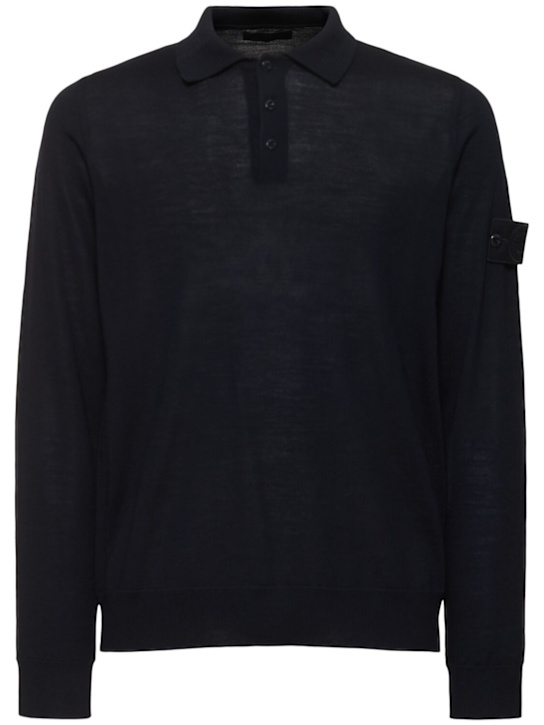 Stone Island: Ghost polo neck sweater - men_0 | Luisa Via Roma
