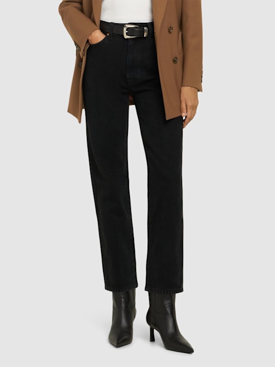 Sergio Rossi: 60mm Leather ankle boots - women_1 | Luisa Via Roma