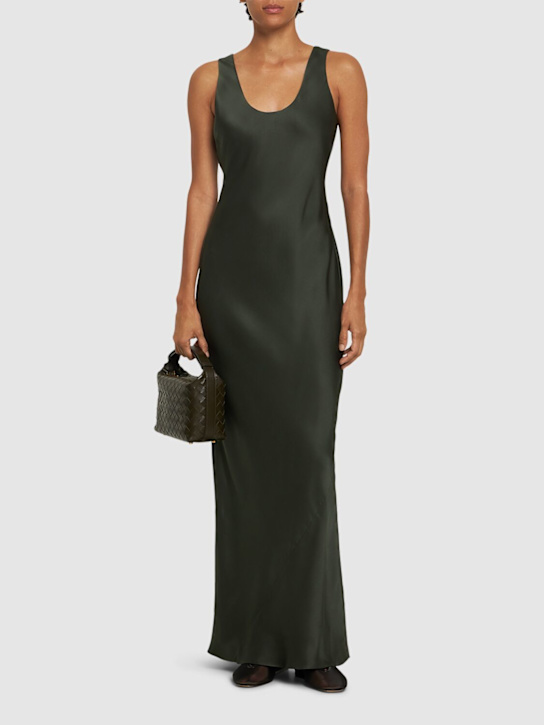 ANINE BING: Camille silk charmeuse long dress - women_1 | Luisa Via Roma