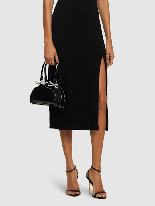 Self-portrait: Mini leather curved top handle bag - women_1 | Luisa Via Roma