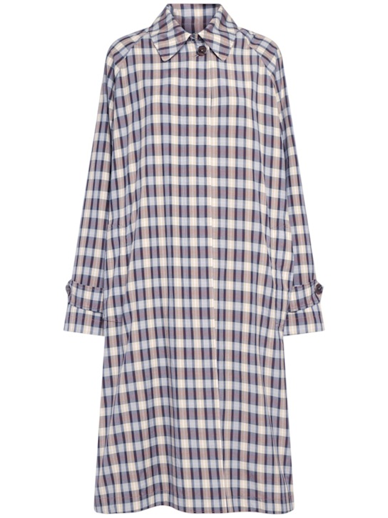 The Row: Tavishina silk & cotton trench coat - women_0 | Luisa Via Roma